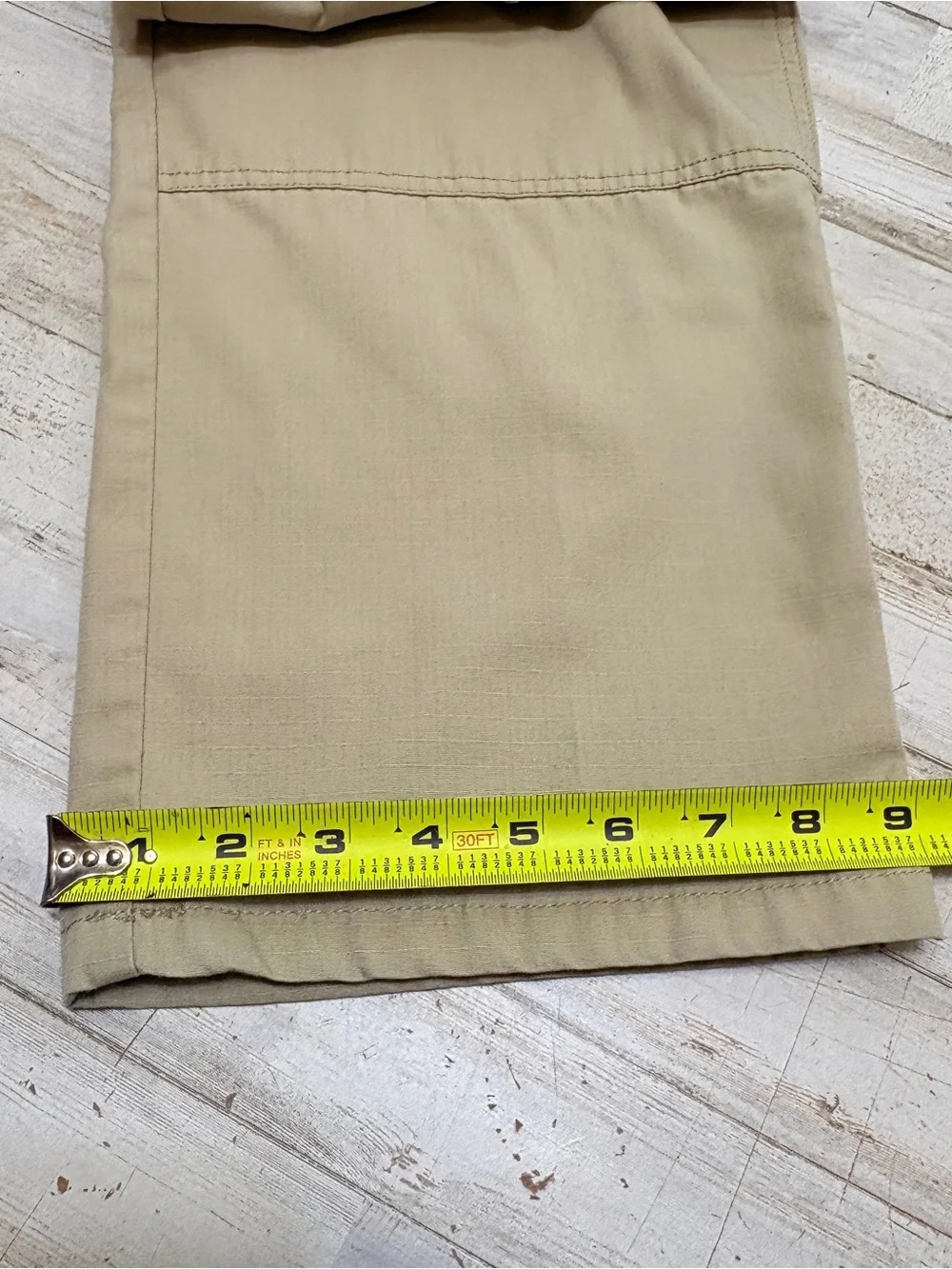 5.11 Tactical Men’s 38 x 30 Pants Beige Cargo Style Multi Pockets Elastic Waist